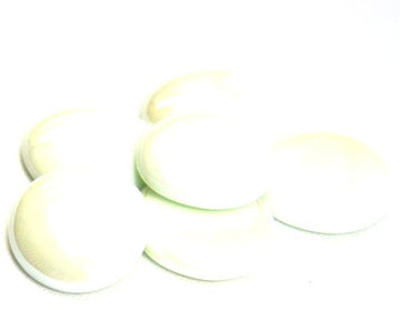 Billes de Verre XL 30-36mm Blanc Irisée
