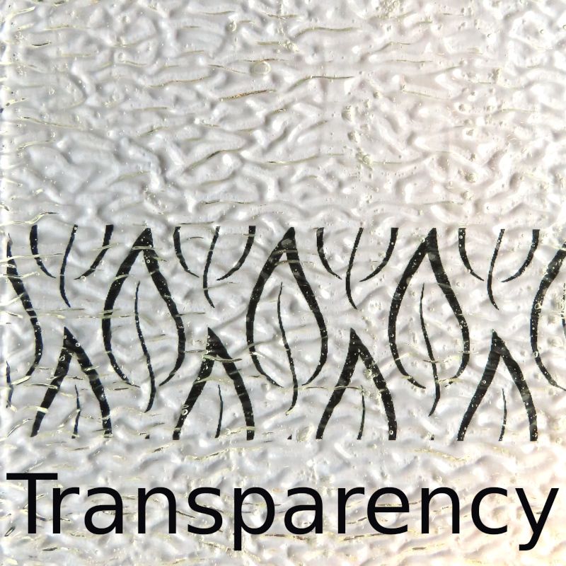 Glass Plate Crystal Clear Wavy