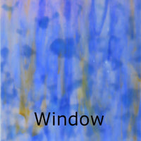 Plaque de Verre Bleu Blanchi