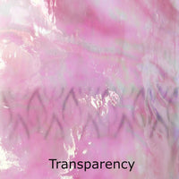 Glass Plate Pastel Pink Iridescent 