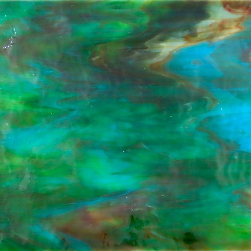 Glass Plate Aquamarine 
