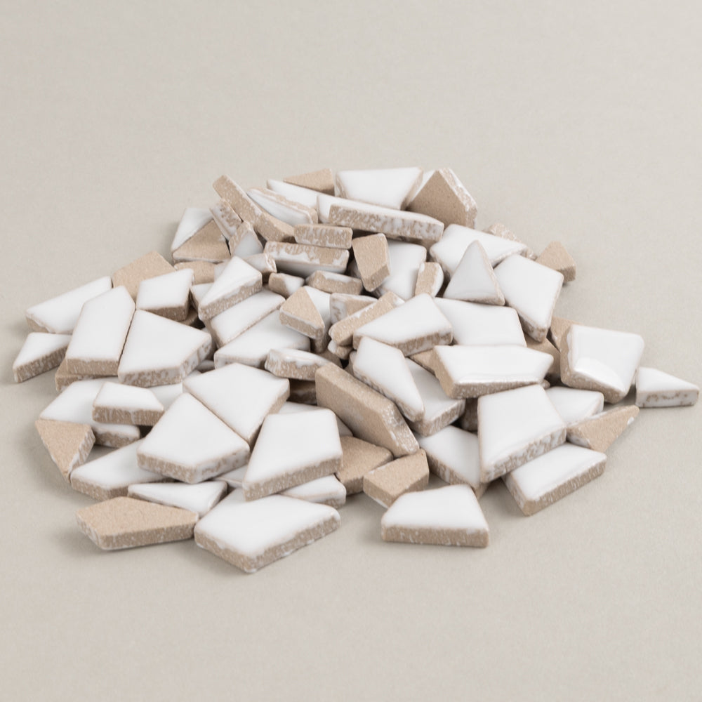 Mini Keramik-Puzzles weiß