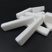 Baguettes en marbre Blanc Cristal