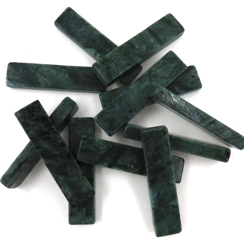 Baguettes en marbre Vert fleuri