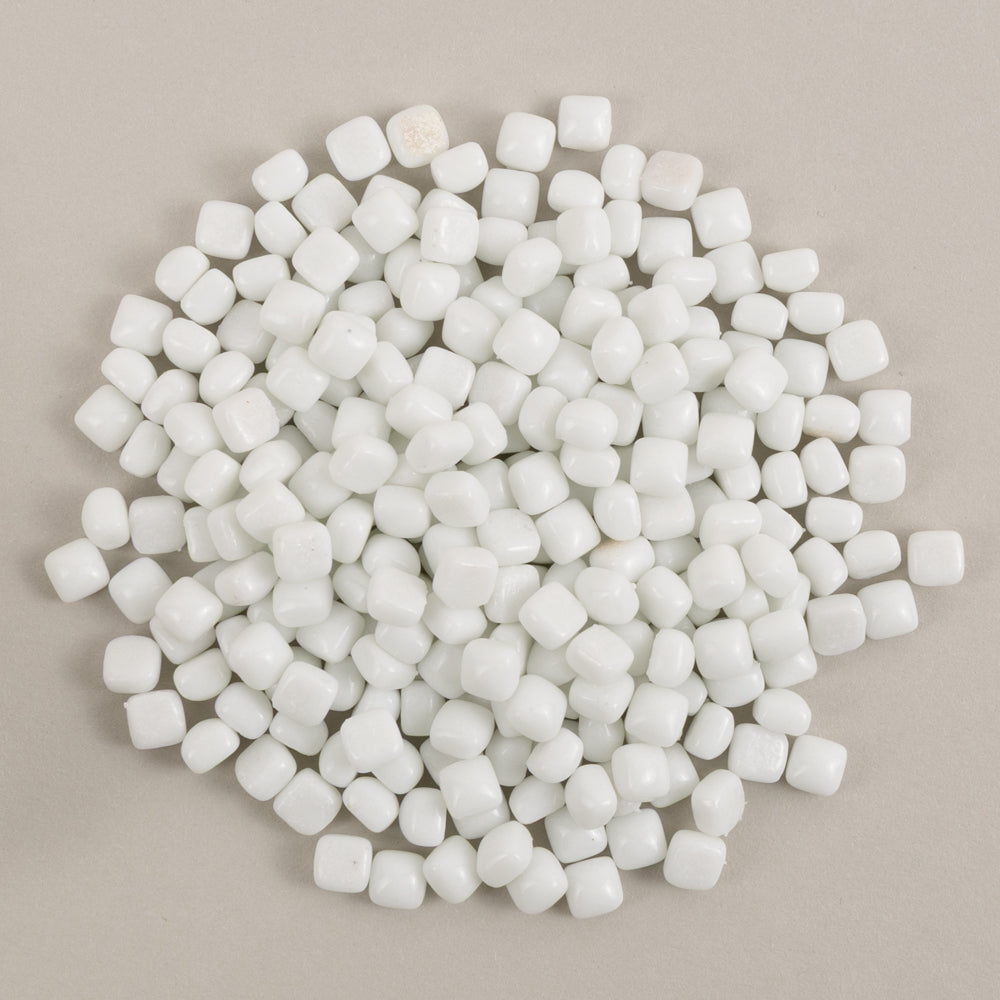 Micro Mosaico di Vetro 4,8mm Bianco