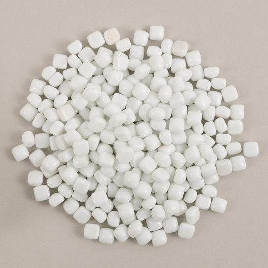 Micro Mosaico di Vetro 4,8mm Bianco