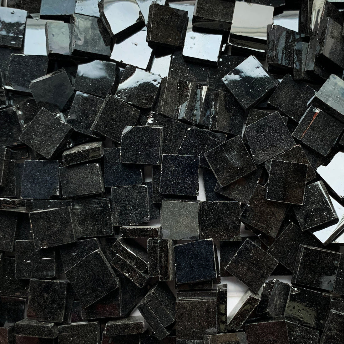 Glacier Tiffany Glass Mosaic 10mm Slate