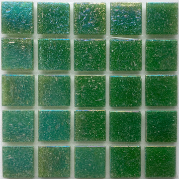 Pâtes De Verre Irisées 20mm Vert Luxuriant