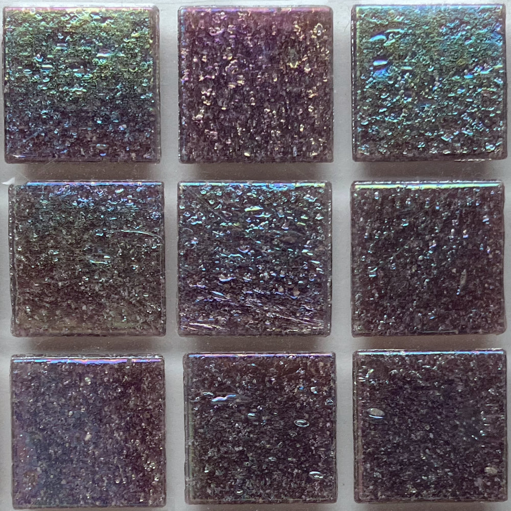 Pâtes De Verre Irisées 20mm Mangoustan