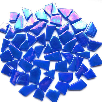 Ottoman Puzzle Irisierend  Brillantblau