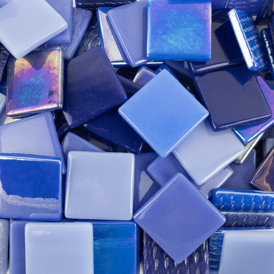 Pâte de Verre 25mm Vert Bleu