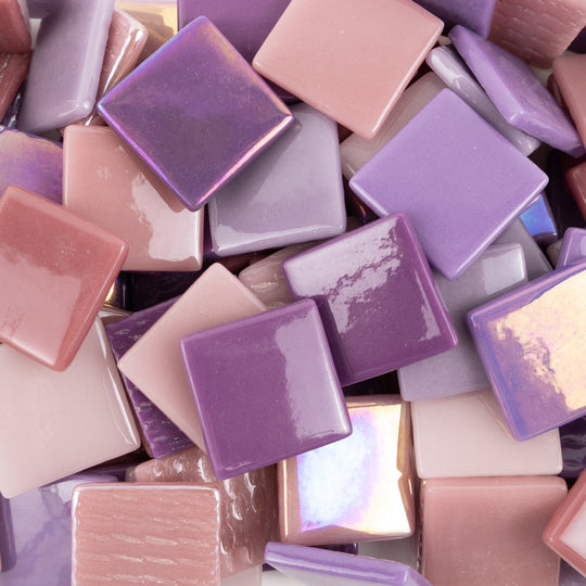 Pâte de Verre 25mm Purple Mix