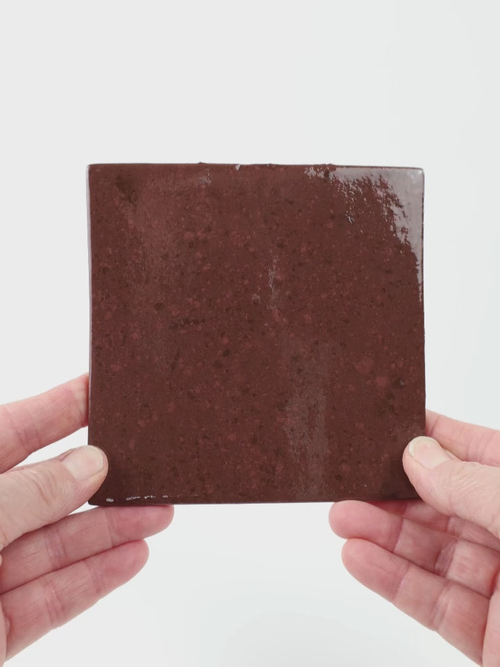 Video showing Morasutti Smalti mosaic tile – taupe – 11.5 x 11.5 cm, rotated to show full tile