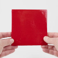 Video showing Morasutti Smalti mosaic tile – red – 11.5 x 11.5 cm, rotated to show full tile