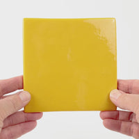 Video showing Morasutti Smalti mosaic tile – yellow – 11.5 x 11.5 cm, rotated to show full tile