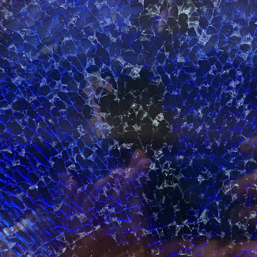 Crackle  Bleu Argenté