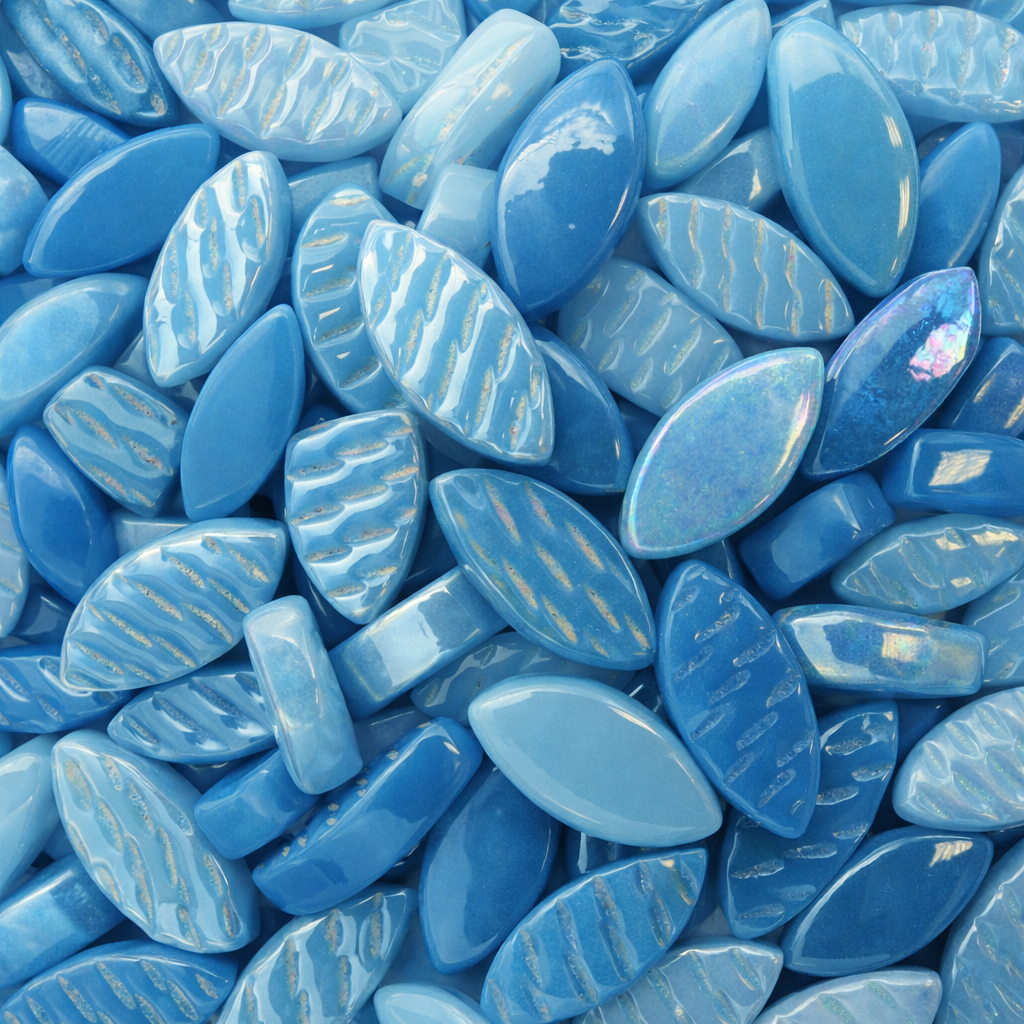 Pétales Ottoman Turquoise Mélange