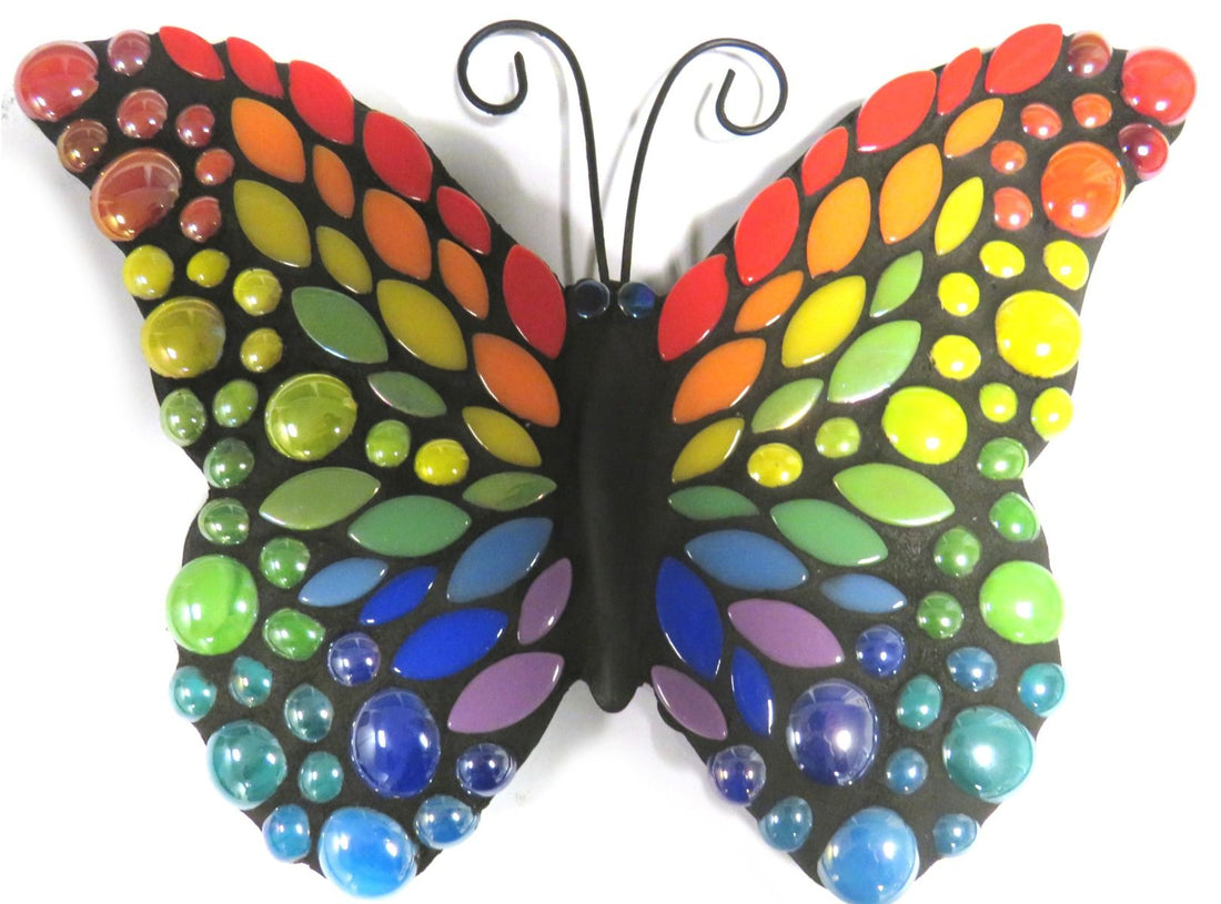 Regenbogen Schmetterling 24cm