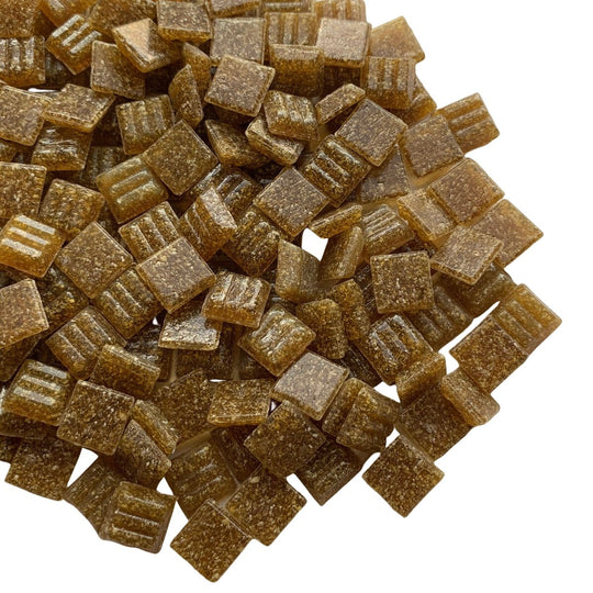 Glasmosaik 10mm  Haselnuß