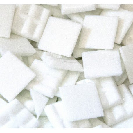 Glasmosaik Standard 20mm  Mattweiß