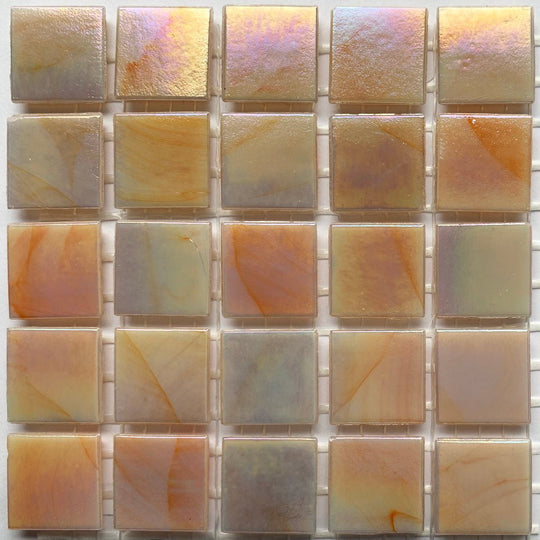 Glasmosaik Irisierend 20mm  Koralle