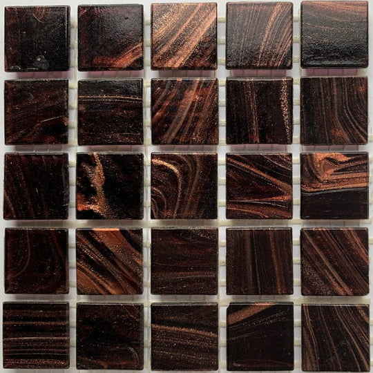 Glasmosaik Gold 20mm  Samtpflaume