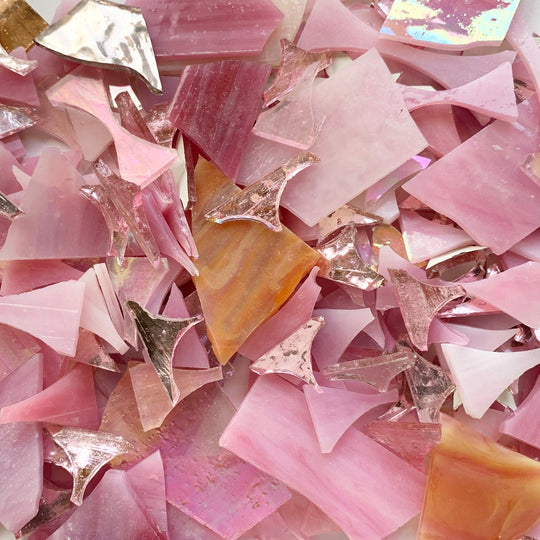 Glasscherben Rosamix