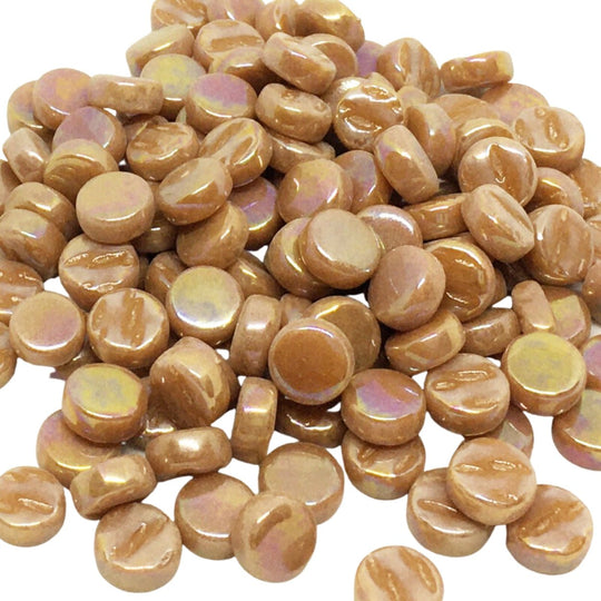 Mini Pastilles De Verre Nacrées 8mm Cassonade 