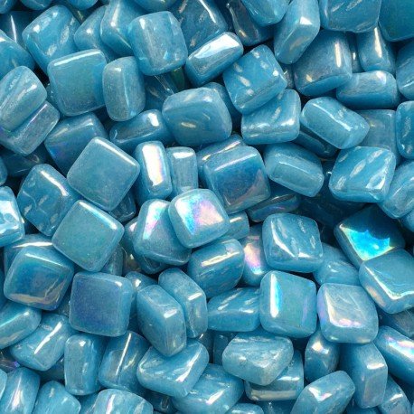 Ottoman Nacré 8mm Lac Bleu 