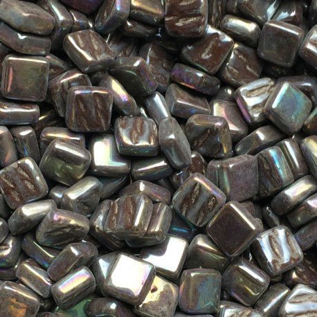 Ottoman Nacré 8mm Chocolat Foncé 