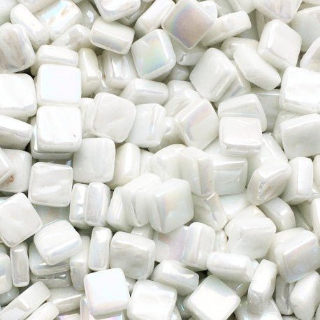 Ottoman Nacré 8mm Blanc Opale 