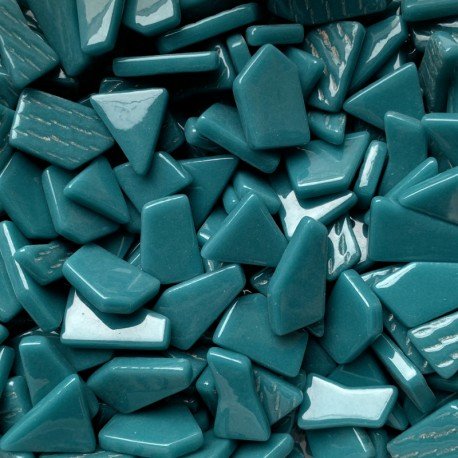 Ottoman Puzzle  Dunkel Cyan