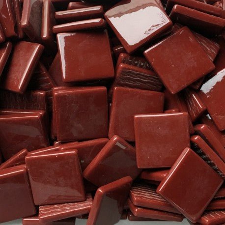 Pâtes De Verre 25mm Bordeaux