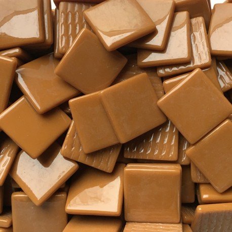 Pâtes De Verre 25mm Cassonade