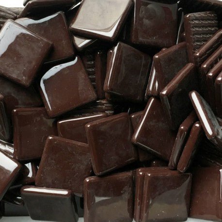 Pâtes De Verre 25mm Chocolat Foncé