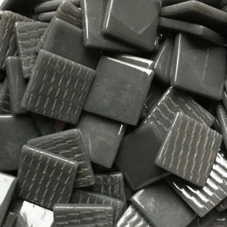 Pâtes De Verre 25mm Gris Charbon