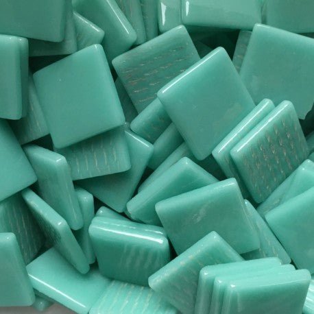 Pâtes De Verre 25mm Cyan Clair