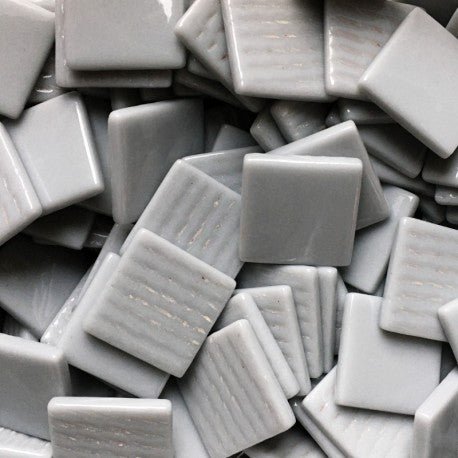 Pâtes De Verre 25mm Gris Clair