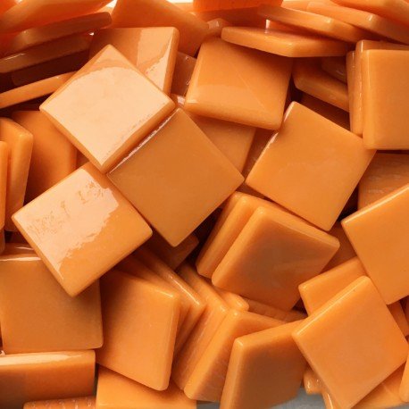 Pâte de Verre 25mm  Opal Orange