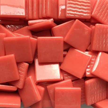 Pâte de Verre 25mm Orange Red