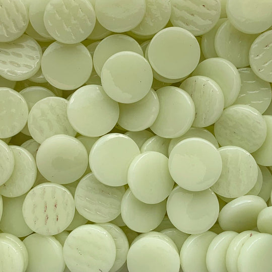 Pastilles De Verre 18mm  Jaune Clair