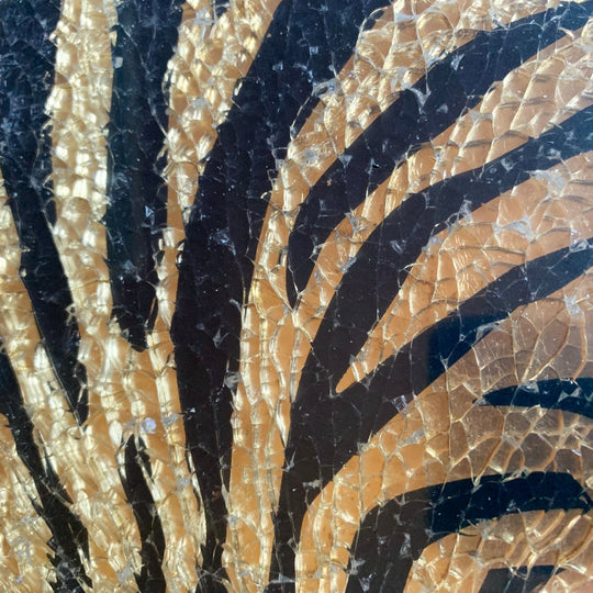 Safety Glas  Golden Black Zebra