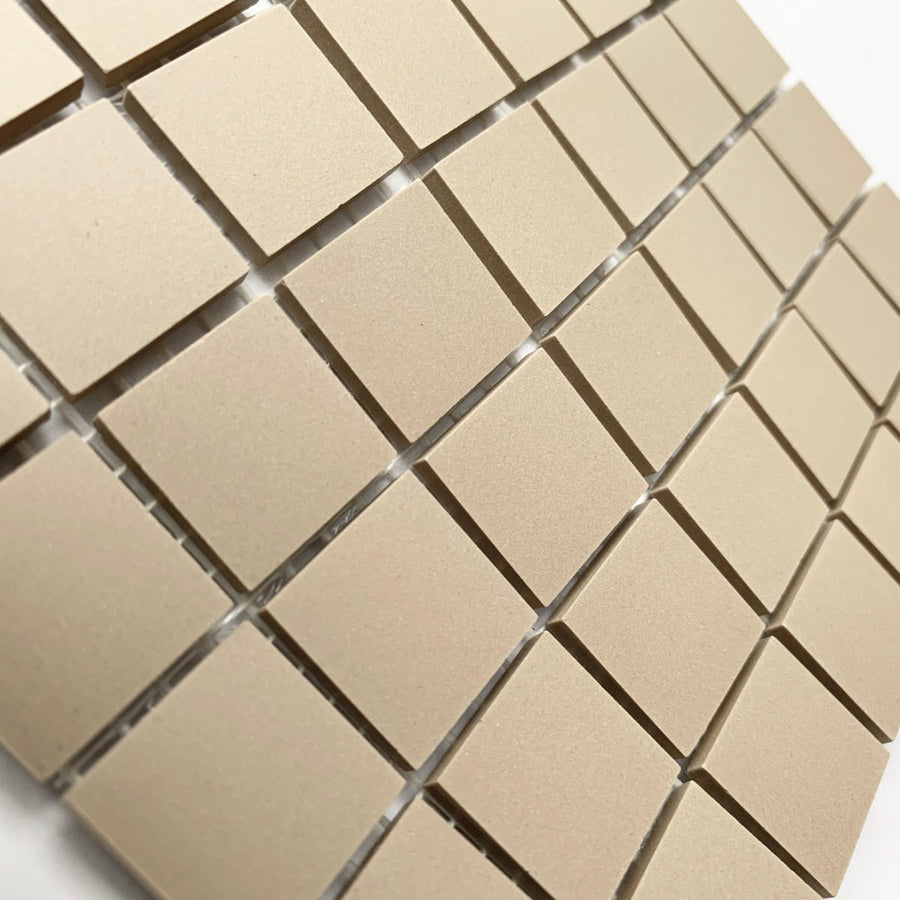 Winckelmans Linen – matte Mosaikfliesen im Format 20x20 mm auf Netz