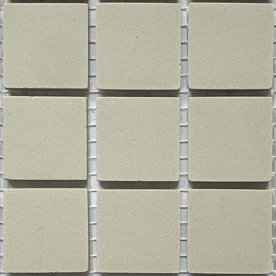 Winckelmans Perle – matt 20x20 mm mosaic tiles on mesh